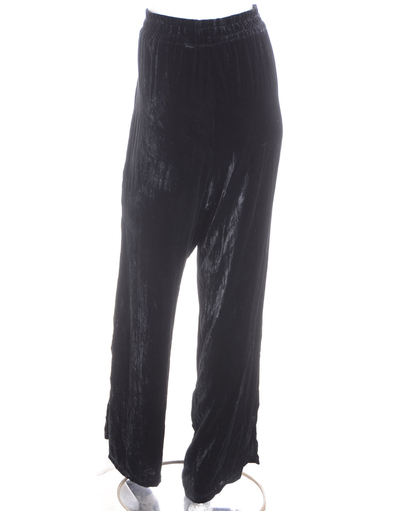 Beyond Retro Label Label Split Side Velvet Trousers