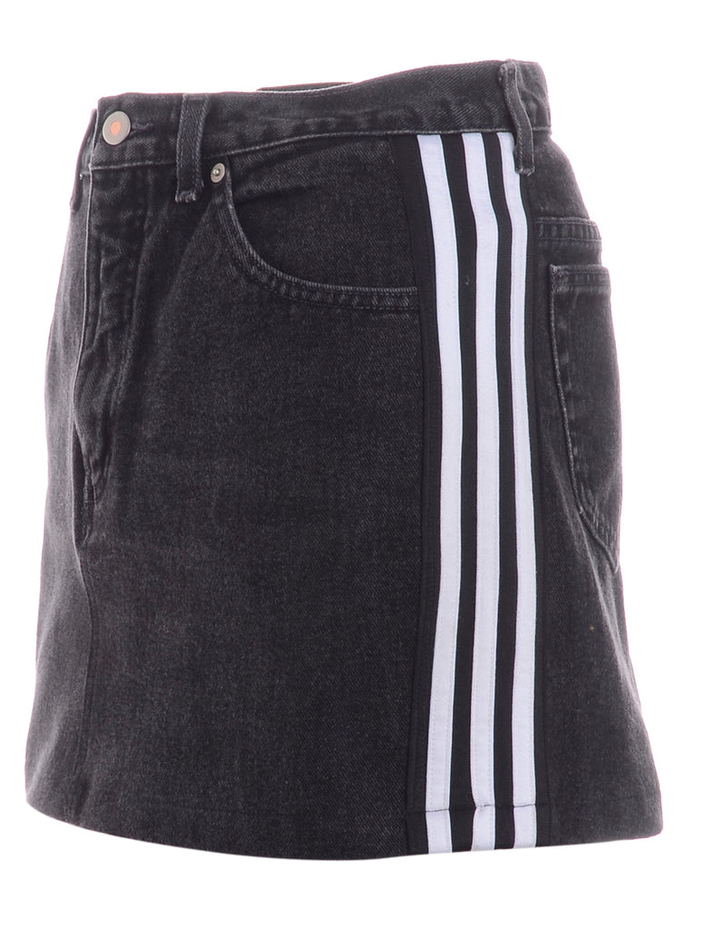 Beyond Retro Label Label Steph Branded Stripe Denim Skirt
