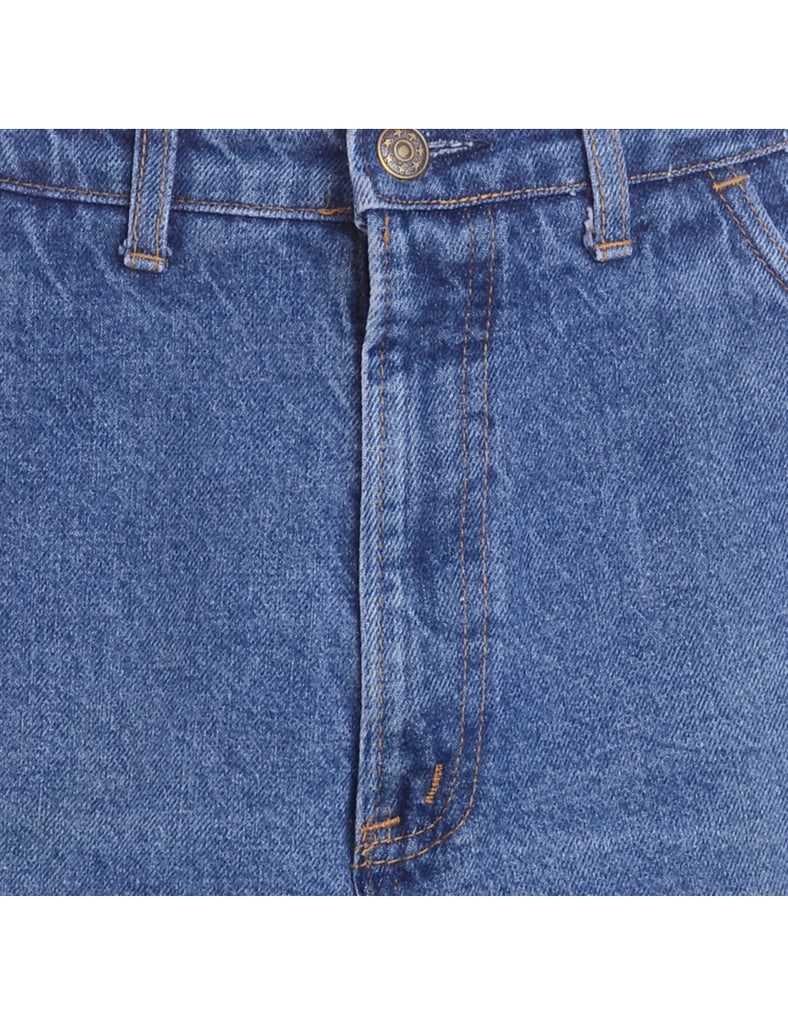 Beyond Retro Label Label Steph Branded Stripe Denim Skirt