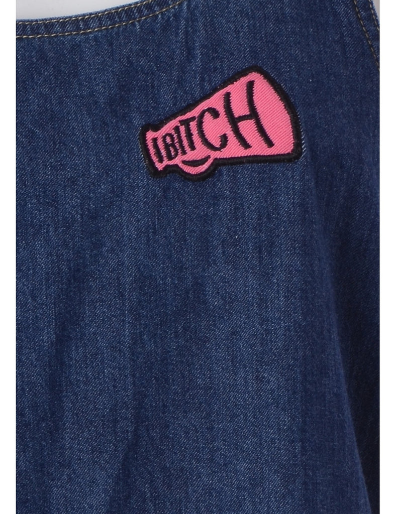 Beyond Retro Label Label Stone Wash B*TCH Dress