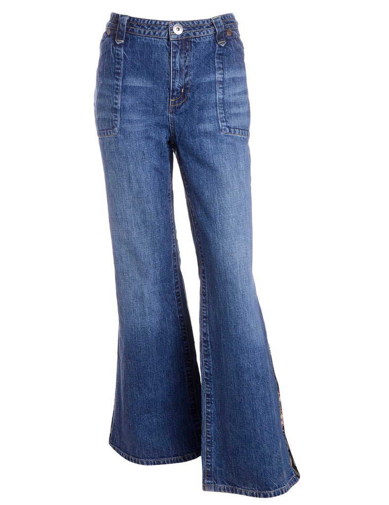 Beyond Retro Label Label Stone Wash Boho Flare Jeans