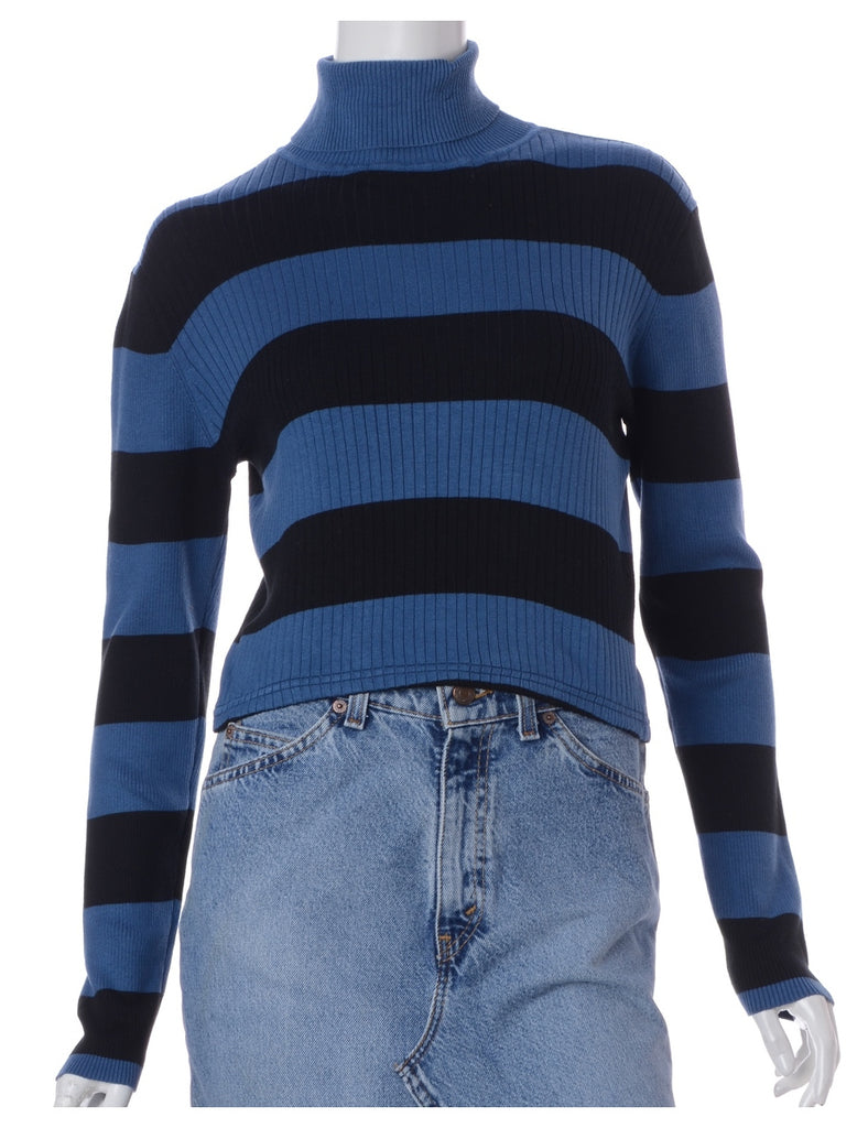 Beyond Retro Label Label Striped Cropped Ribbed Knit