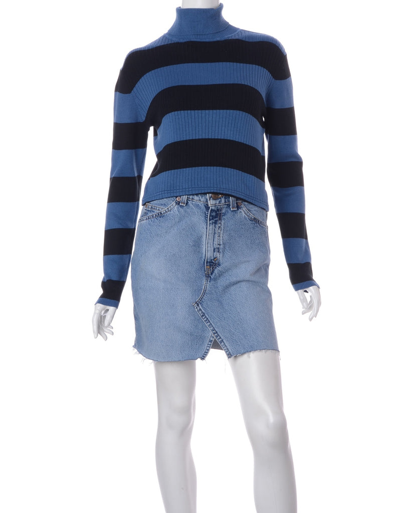 Beyond Retro Label Label Striped Cropped Ribbed Knit