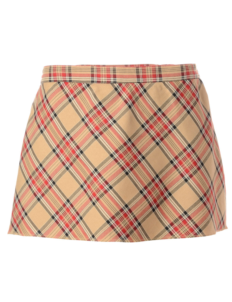 Beyond Retro Label Label Super Short Tartan Skirt