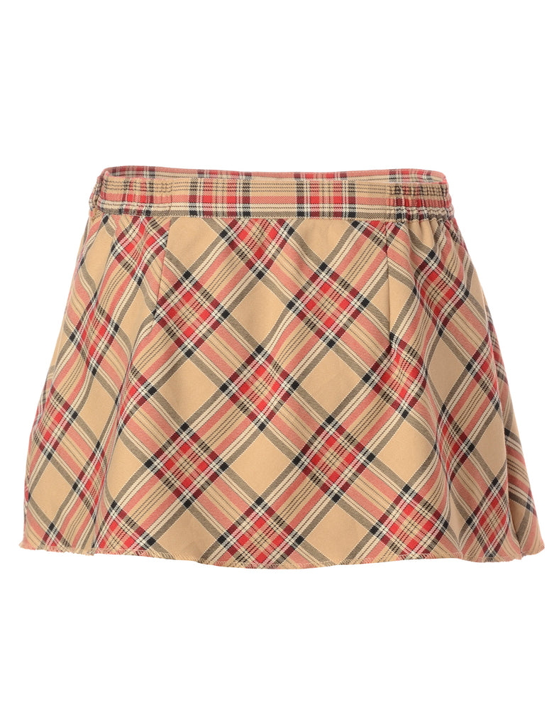 Beyond Retro Label Label Super Short Tartan Skirt