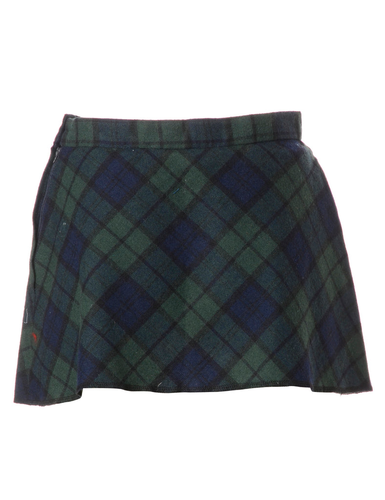 Beyond Retro Label Label Super Short Tartan Skirt