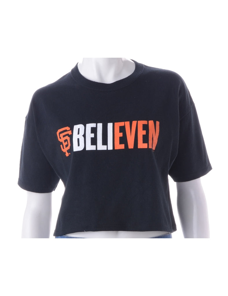Beyond Retro Label Label Suzie Cropped Sports T-shirt