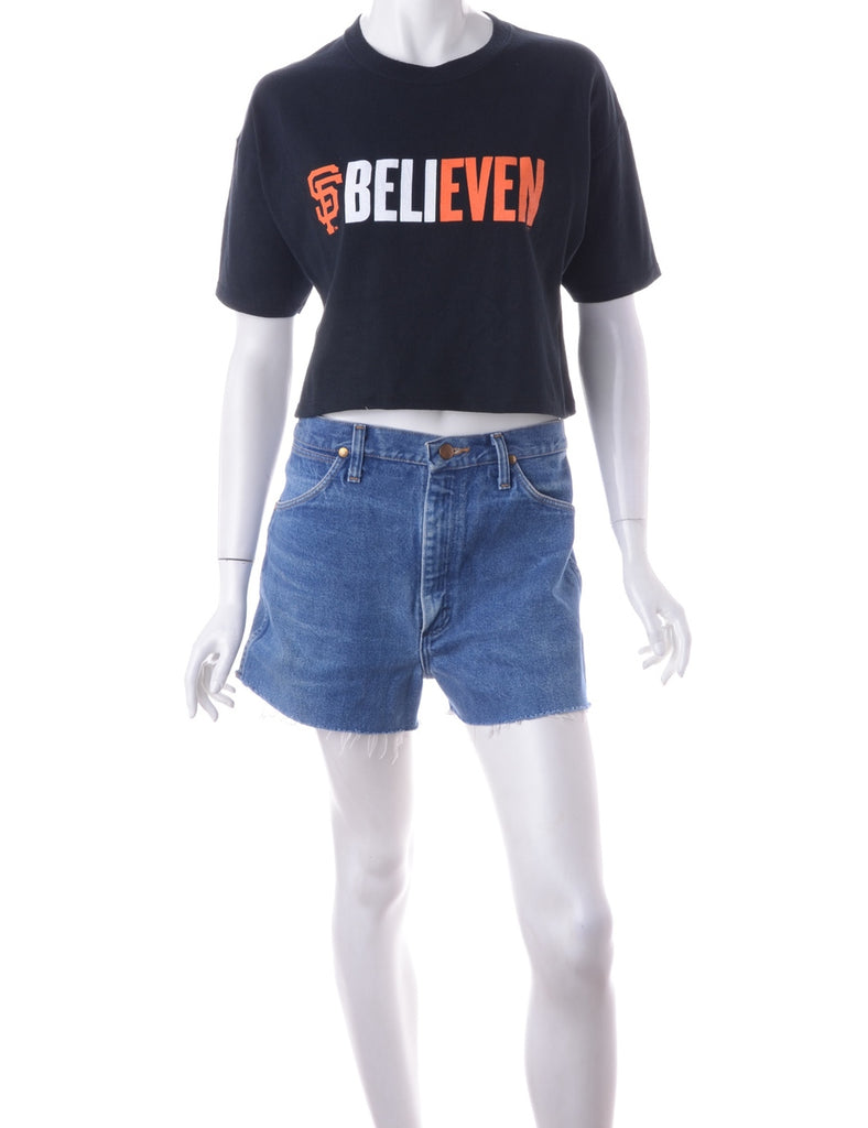 Beyond Retro Label Label Suzie Cropped Sports T-shirt