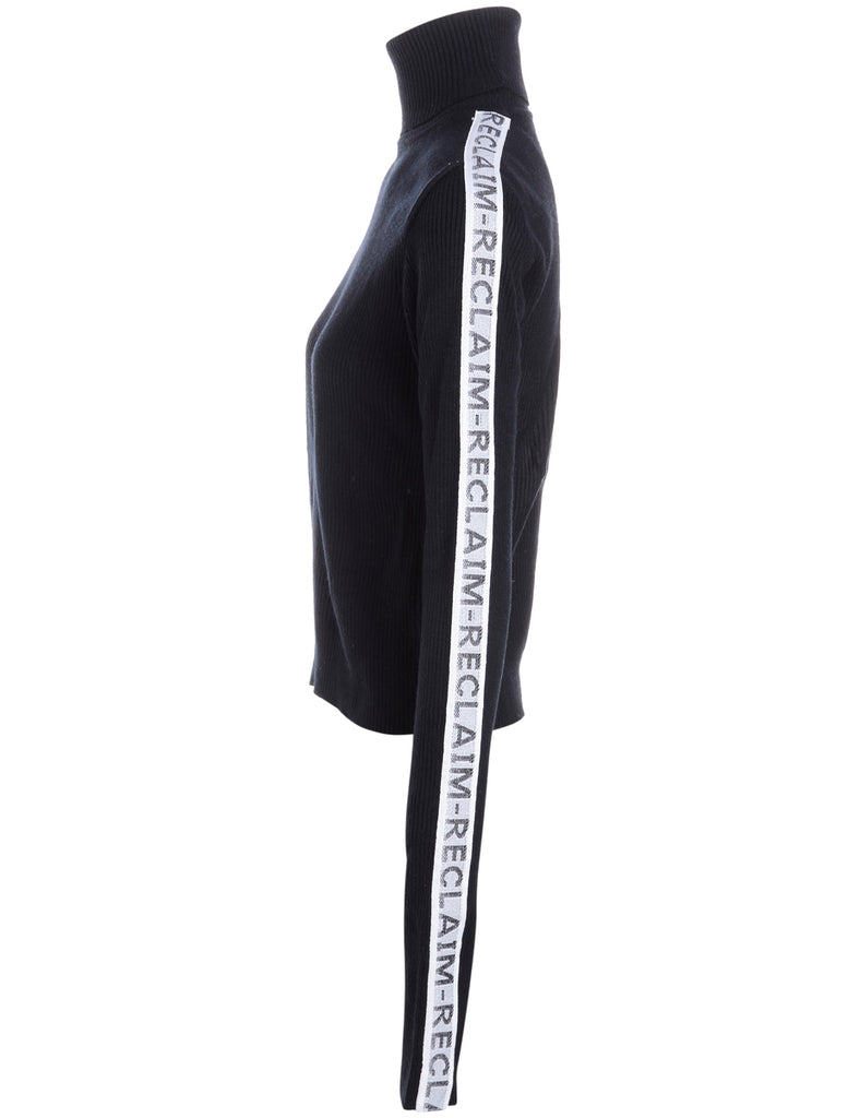 Beyond Retro Label Label Tanya Tape Sleeve Roll Neck Jumper