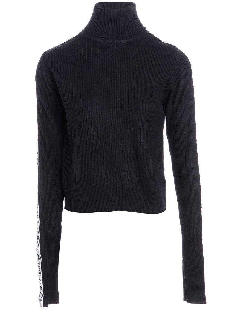 Beyond Retro Label Label Tanya Tape Sleeve Roll Neck Jumper
