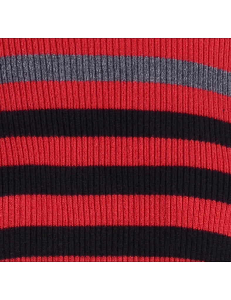 Beyond Retro Label Label Tanya Tape Sleeve Roll Neck Jumper