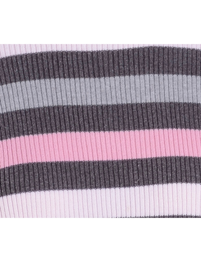Beyond Retro Label Label Tape Sleeve High Neck Jumper