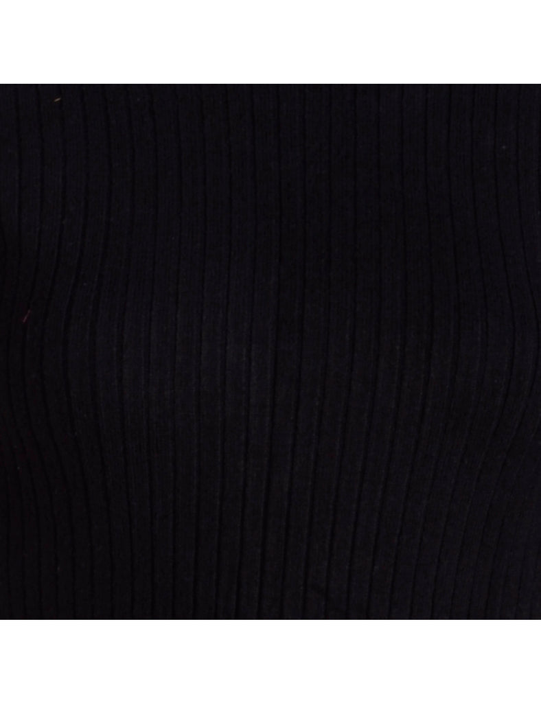 Beyond Retro Label Label Tape Sleeve Roll Neck Jumper