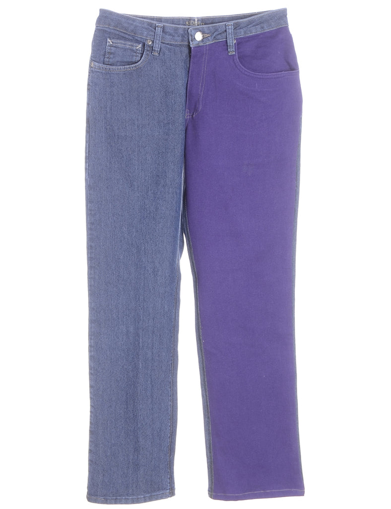 Beyond Retro Label Label Tapered Colour Block Jeans