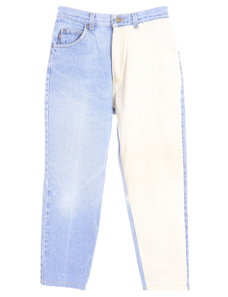 Beyond Retro Label Label Tapered Colour Block Jeans