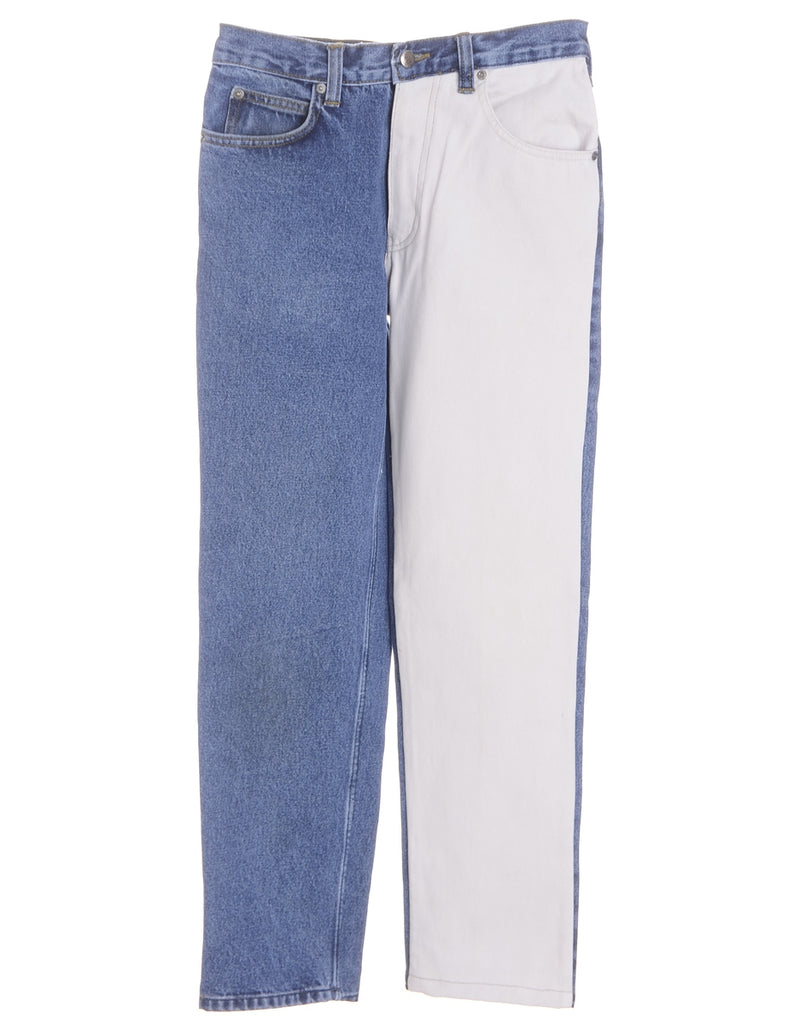 Beyond Retro Label Label Tapered Colour Block Jeans
