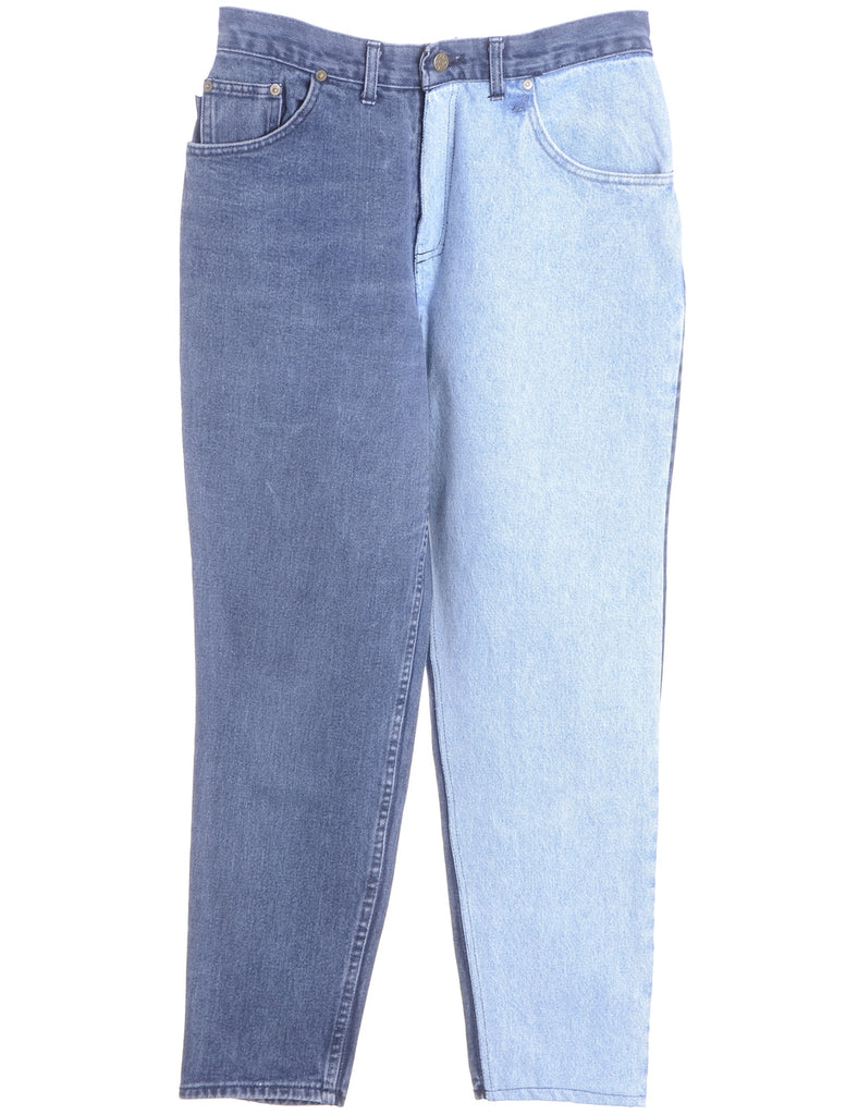 Beyond Retro Label Label Tapered Colour Block Jeans
