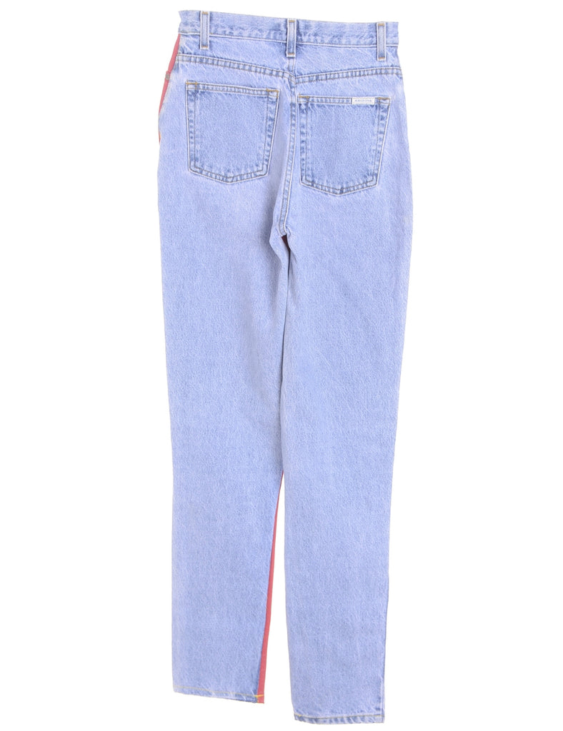 Beyond Retro Label Label Tapered Colour Block Jeans
