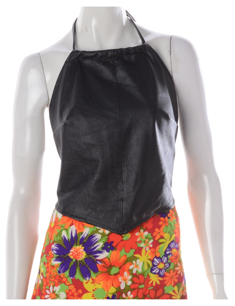 Beyond Retro Label Label Tina Pointed Leather Halter Top