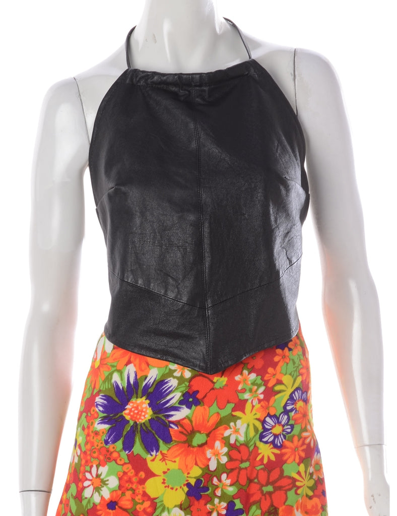 Beyond Retro Label Label Tina Pointed Leather Halter Top