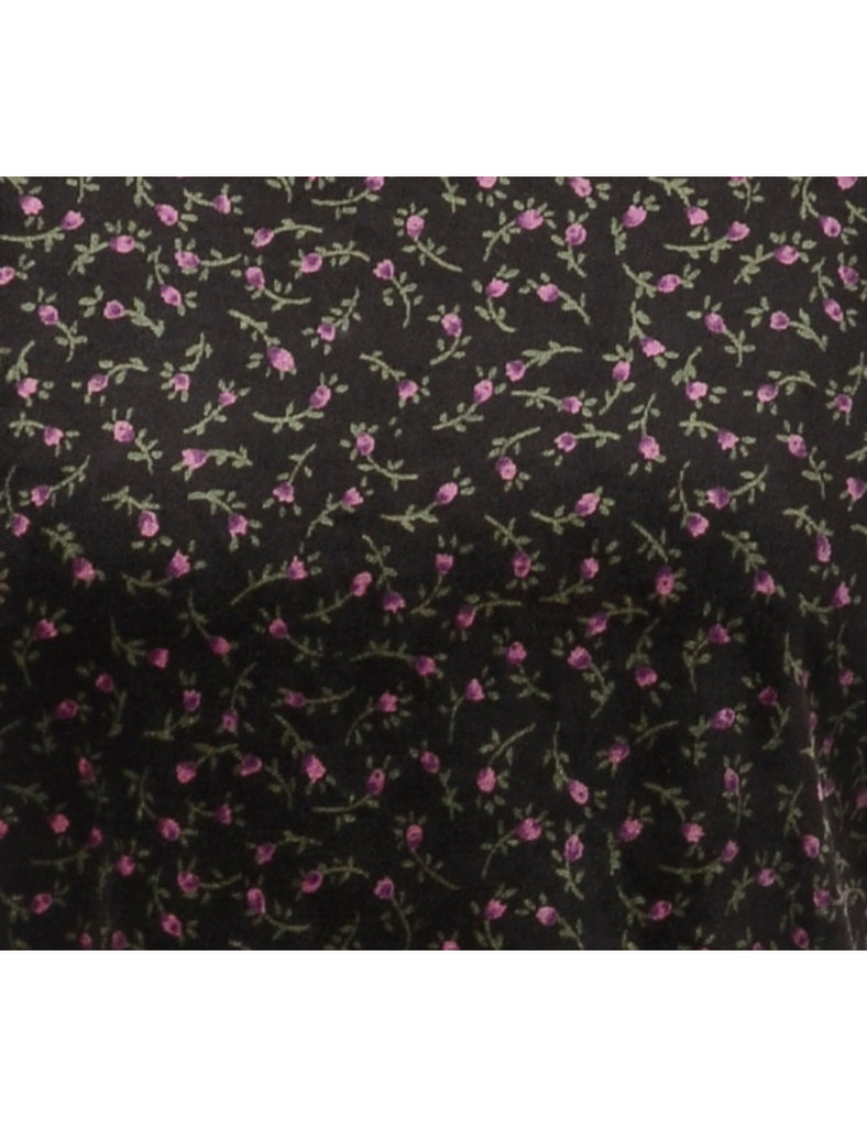 Beyond Retro Label Label Velvet Low Back Crop Top