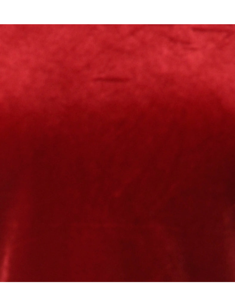 Beyond Retro Label Label Velvet Low Back Crop Top