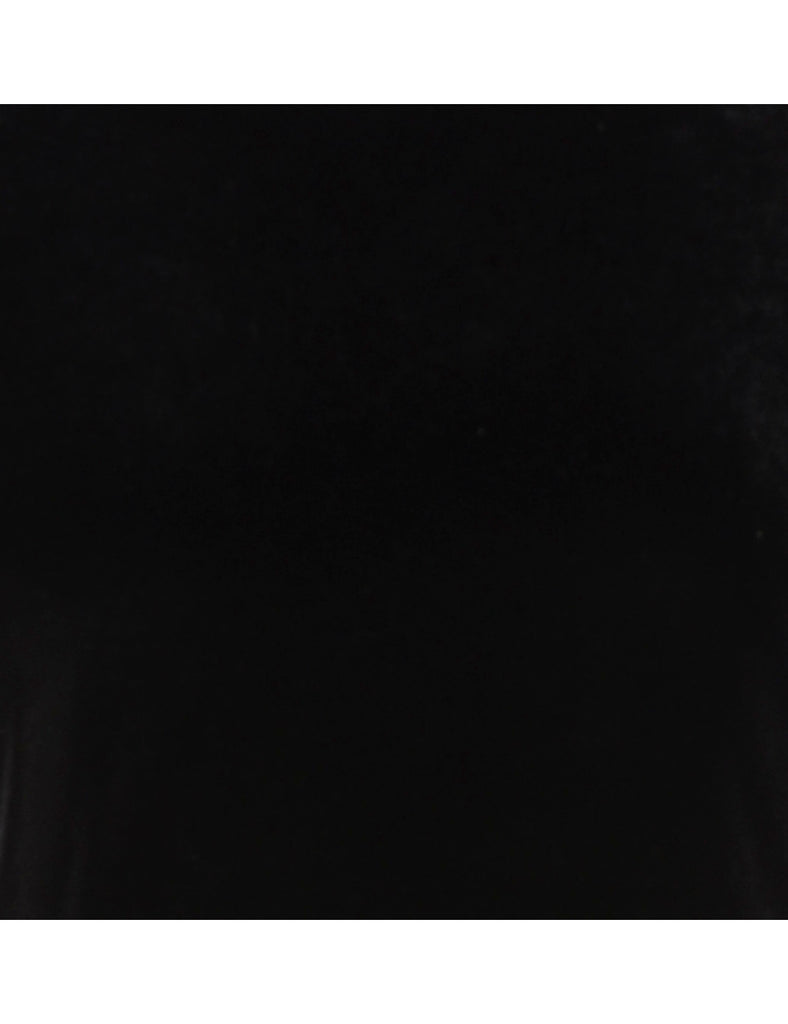 Beyond Retro Label Label Velvet Low Back Crop Top
