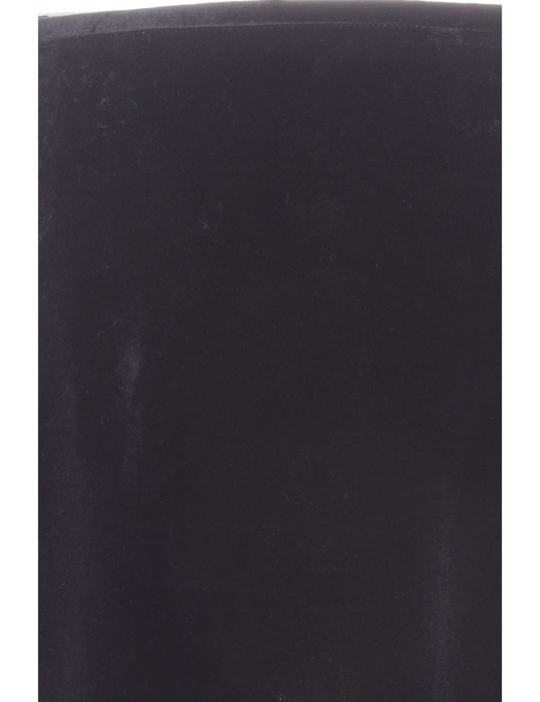 Beyond Retro Label Label Velvet Mini Skirt