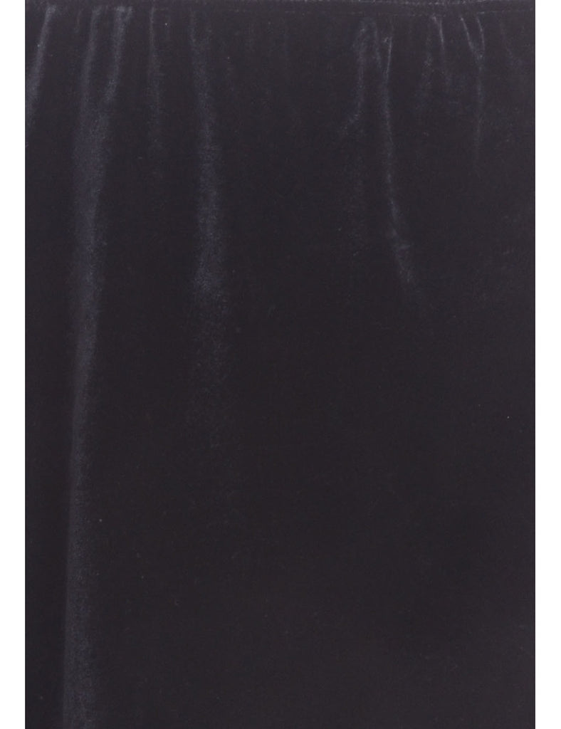 Beyond Retro Label Label Velvet Mini Skirt