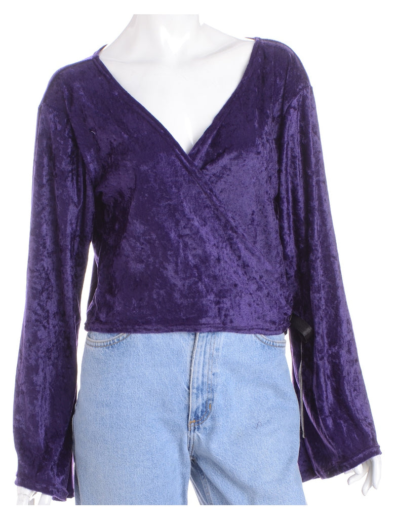 Beyond Retro Label Label Velvet Nora Wrap Top