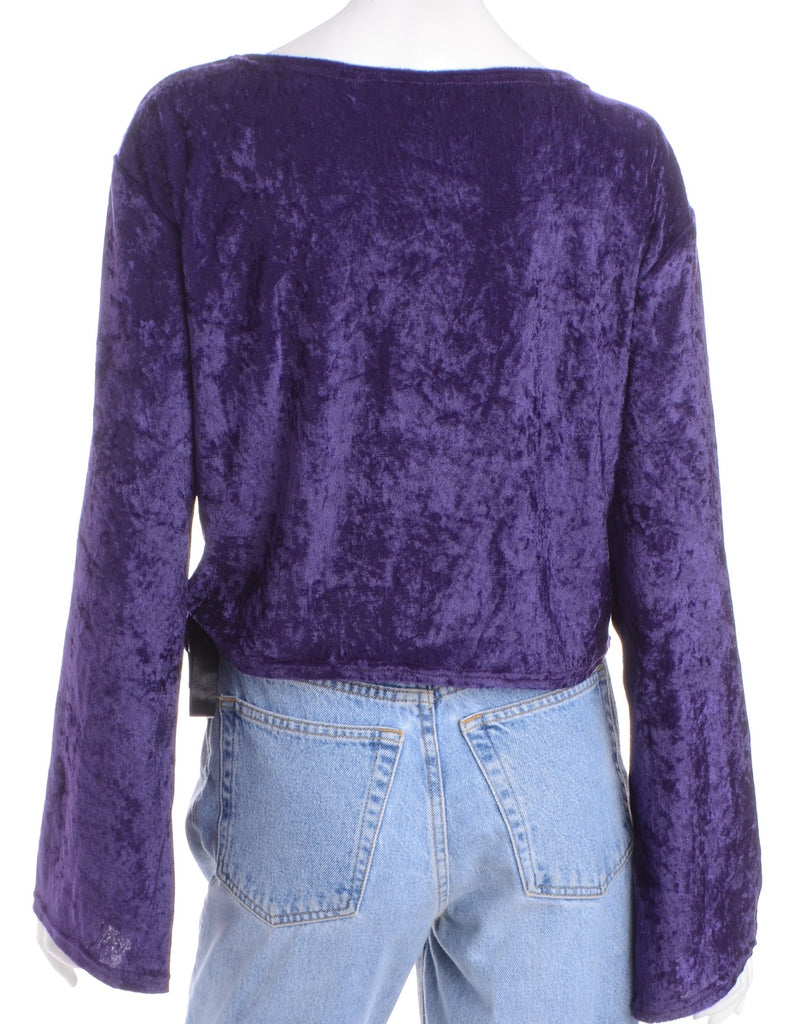 Beyond Retro Label Label Velvet Nora Wrap Top