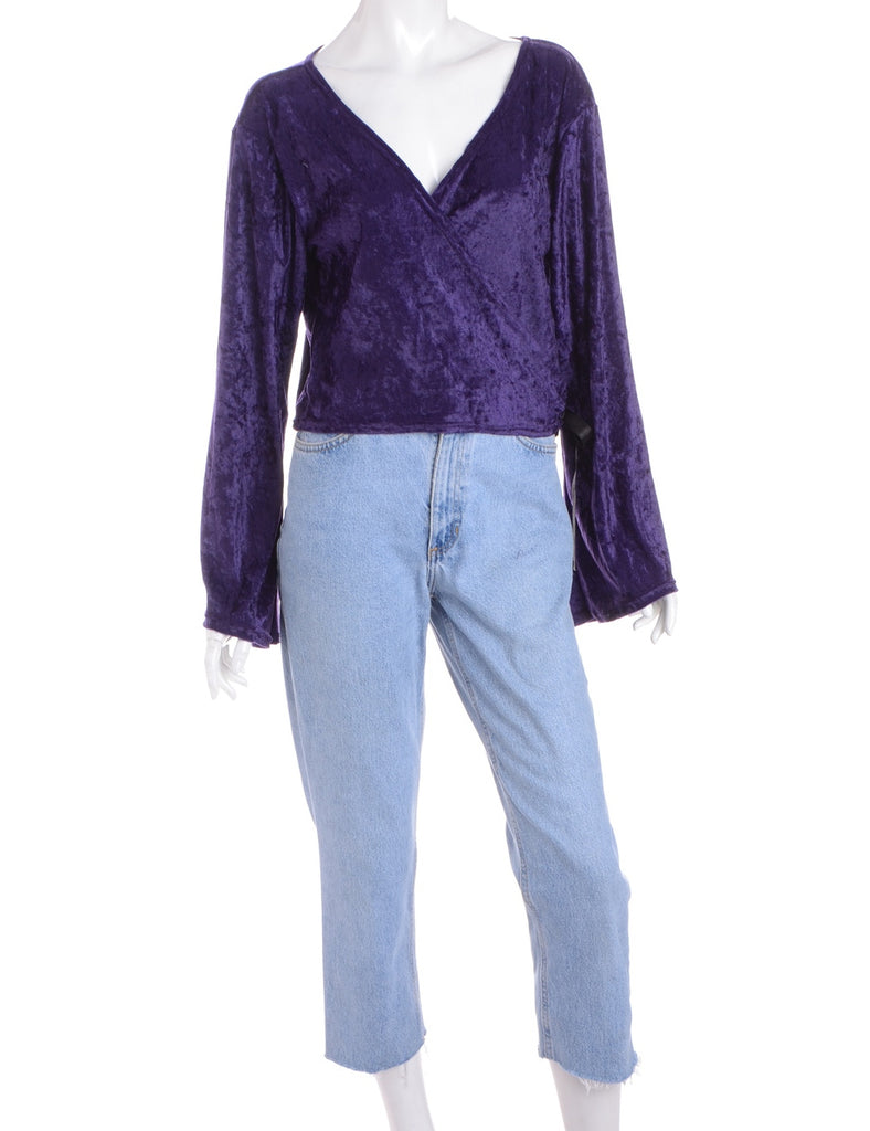 Beyond Retro Label Label Velvet Nora Wrap Top
