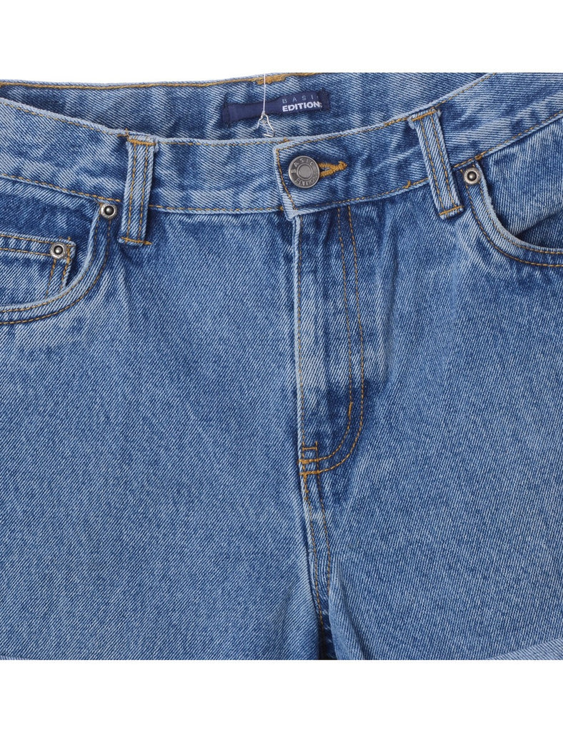 Beyond Retro Label Label Willow Rolled Hem Denim Shorts