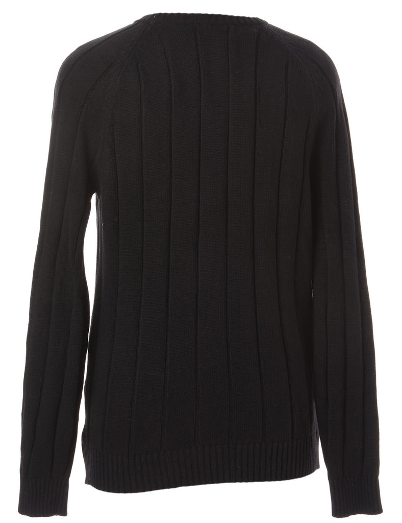 Beyond Retro Label Label Zip Front Knitted Jumper