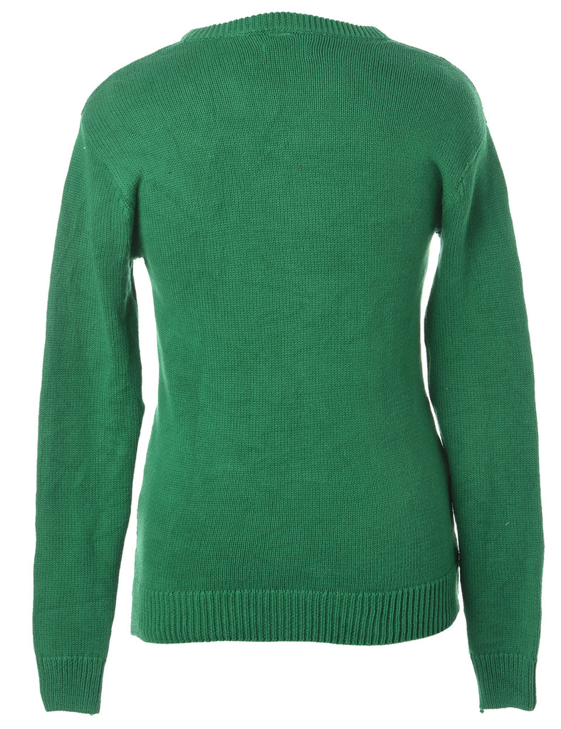 Beyond Retro Label Label Zip Front Knitted Jumper