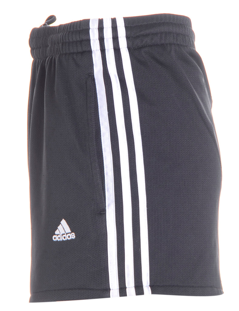 Beyond Retro Label Reworked Adidas Black Sport Shorts
