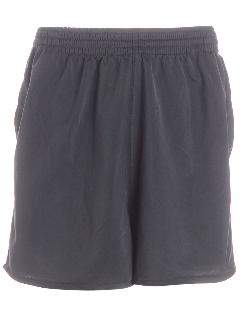 Beyond Retro Label Reworked Adidas Black Sport Shorts