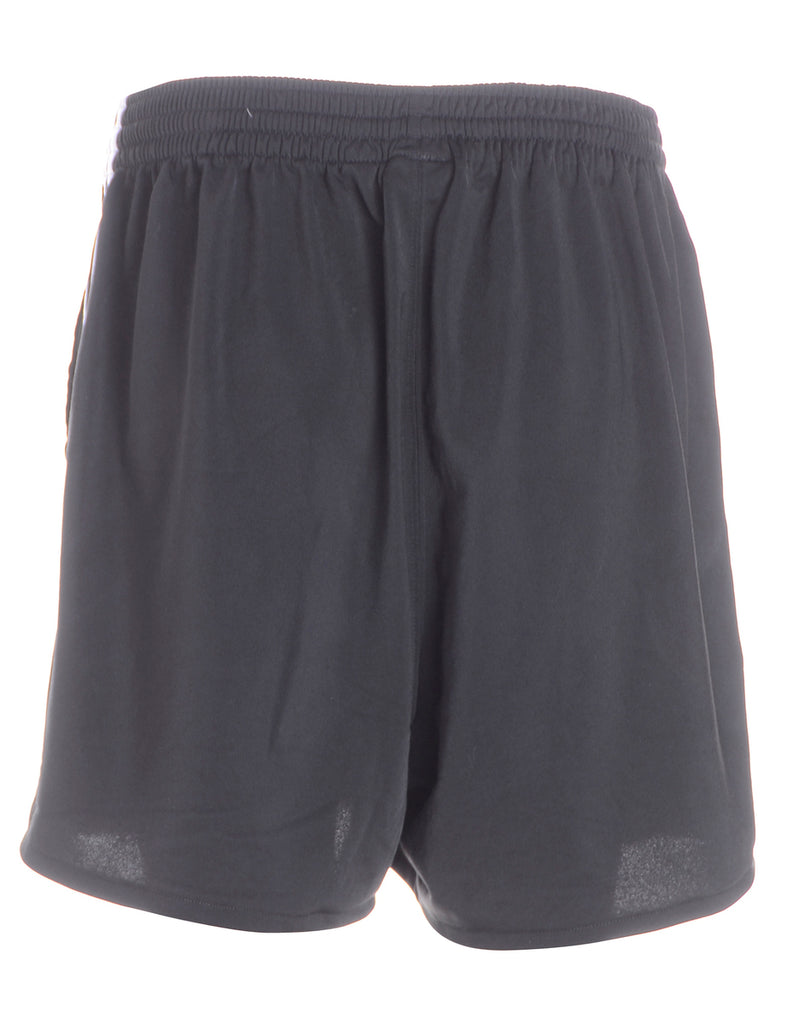 Beyond Retro Label Reworked Adidas Black Sport Shorts