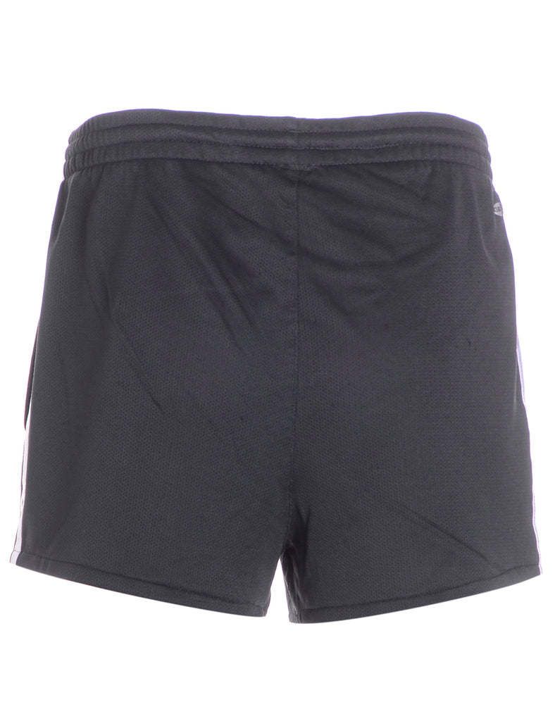 Beyond Retro Label Reworked Adidas Black Sport Shorts
