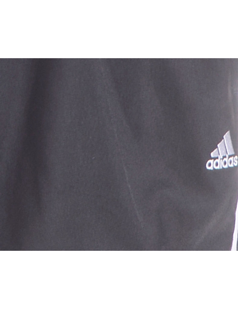Beyond Retro Label Reworked Adidas Black Sport Shorts