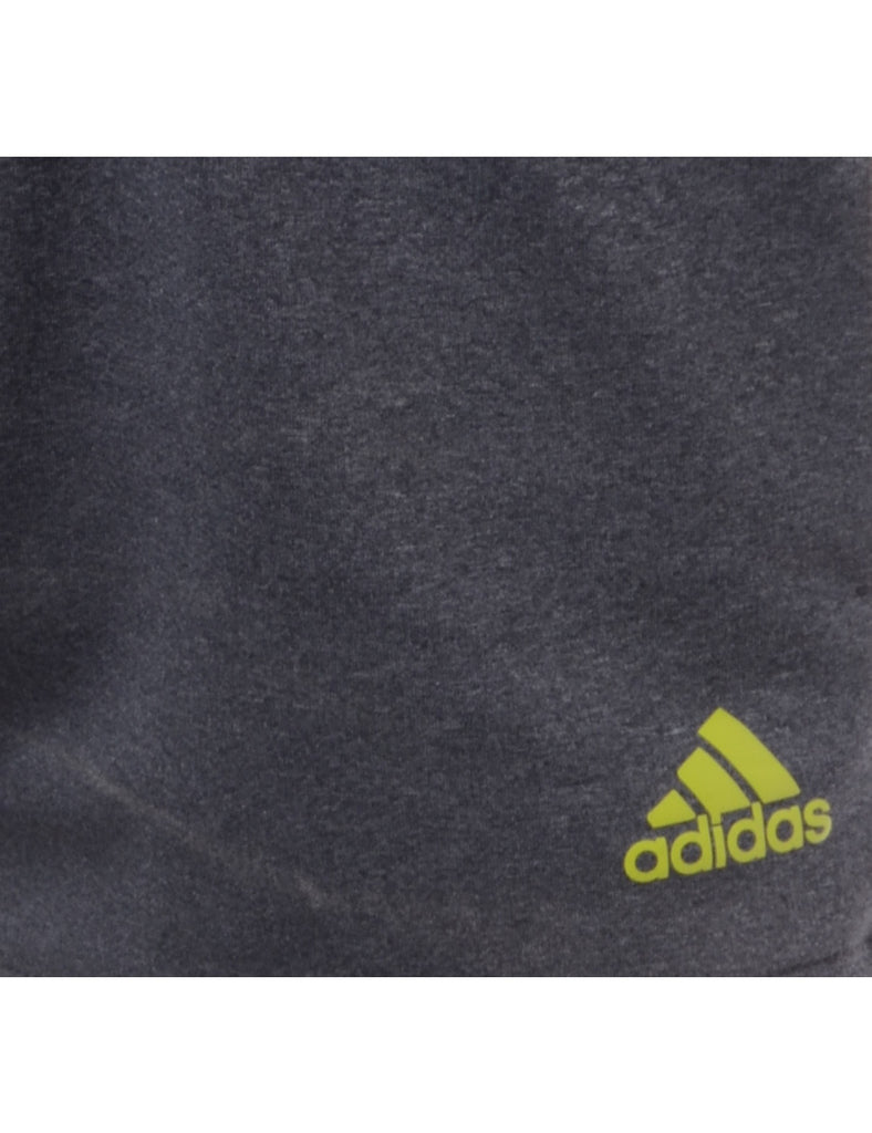 Beyond Retro Label Reworked Adidas Grey Sport Shorts