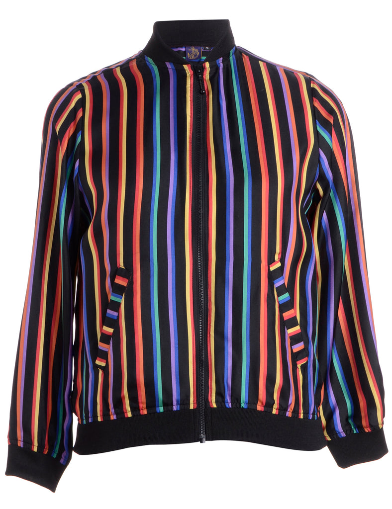 Beyond Retro Label Reworked Josie Blouse Bomber With Rib