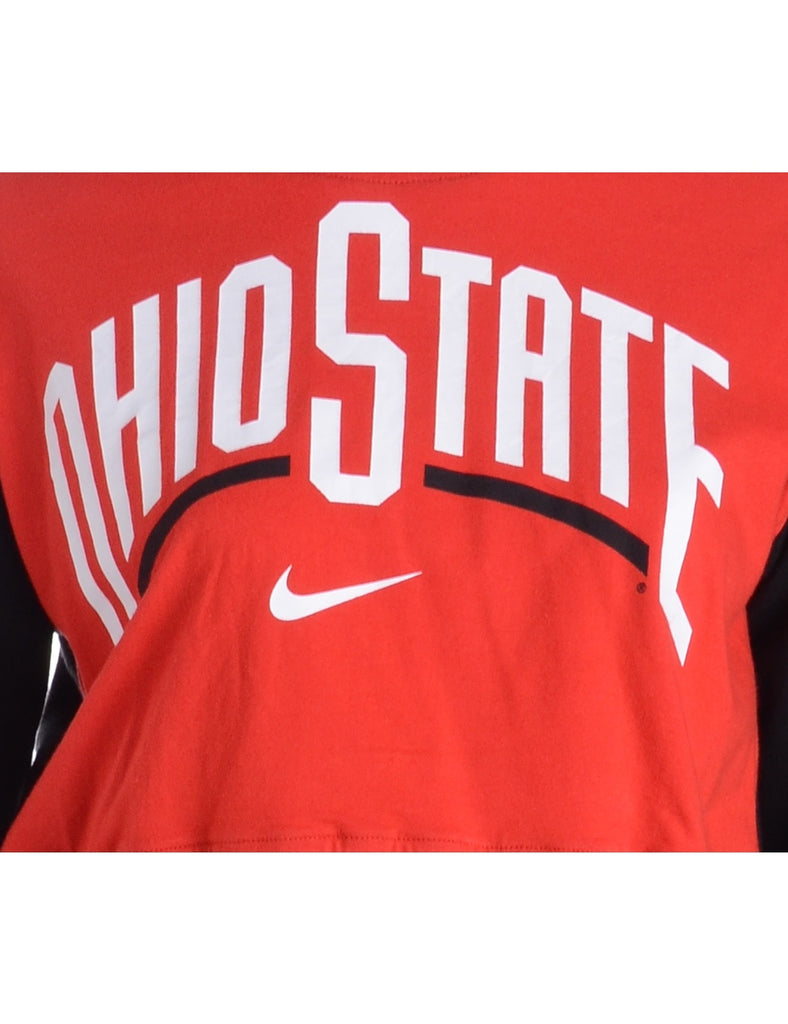 Beyond Retro Label Reworked Nike Cropped Sports Sweatshirt