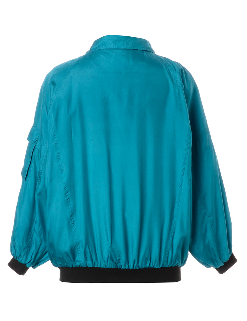 Beyond Retro Label Reworked Patterned Bomber Jacket